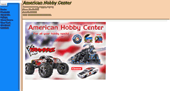 Desktop Screenshot of americanhobbycenter.com